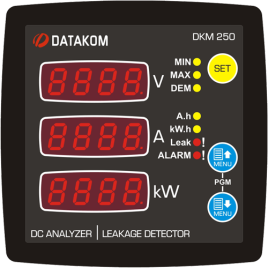 DKM-250 Анализатор сети постоянного тока и детектор утечки на землю